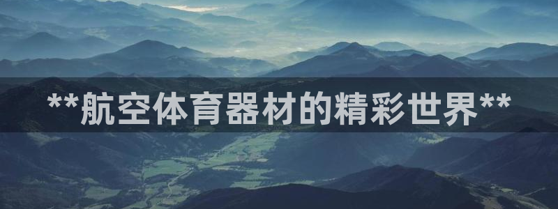 江苏星奥娱乐有限公司：**航空体育器材的精彩世界**