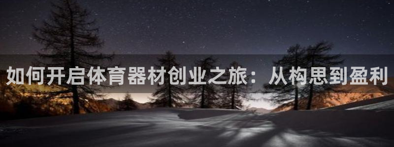 星欧娱乐游戏中心官网登录：如何开启体育器材创业之旅：